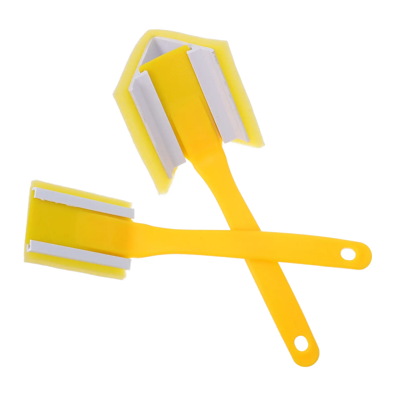 2Pcs Wall Corner Brush Triangle Shaped Paint Edger Tool Indoor Paint Brush for Edges Walls Corners Trims Detailing