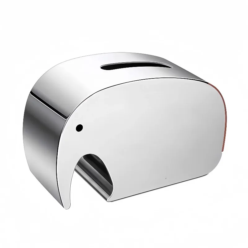

Stainless steel elephant tissue box restaurant creative ornament