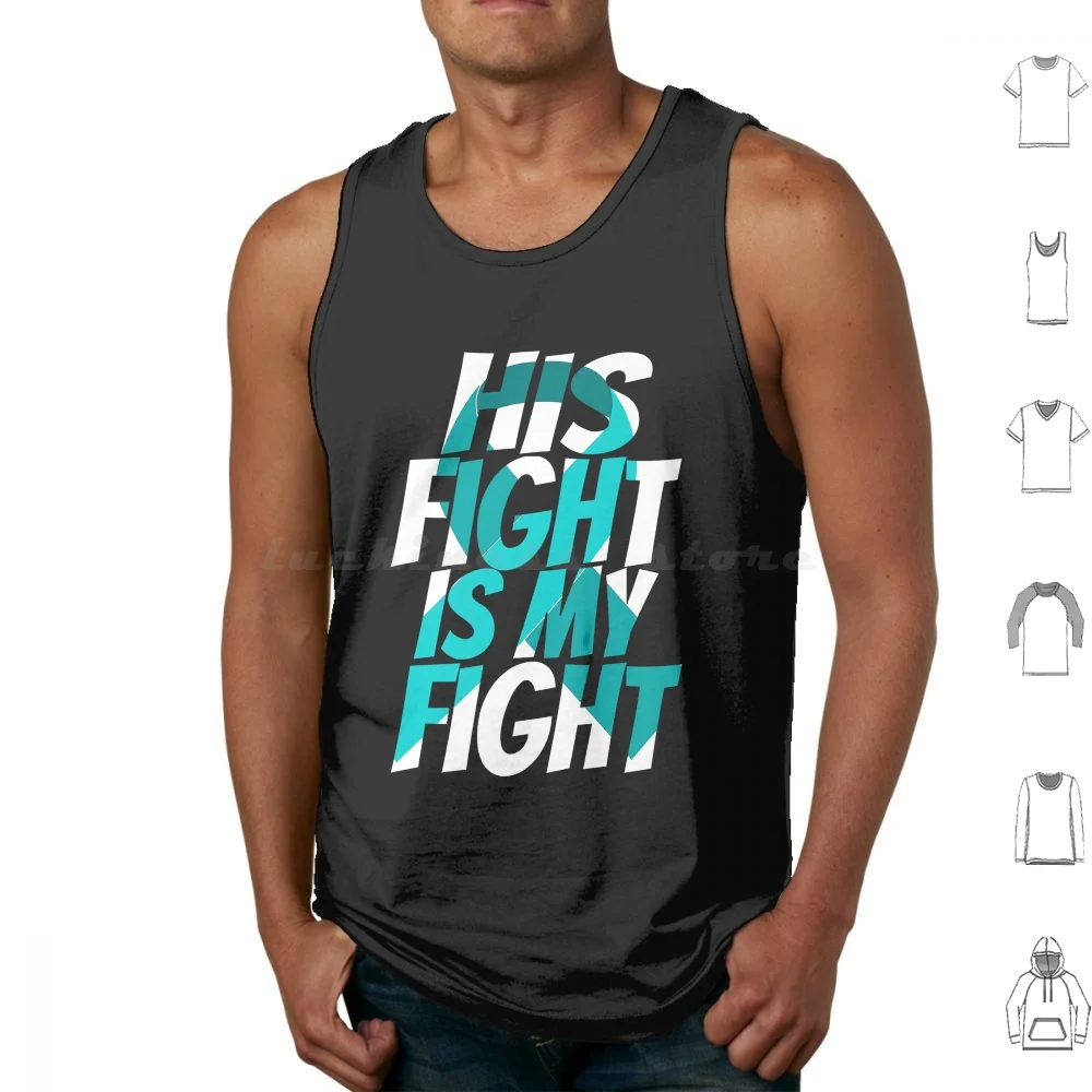 Scleroderma Teal Ribbon For Him Family Scleroderma Awareness Tank Tops Print Cotton Scleroderma Teal Ribbon For Him Family