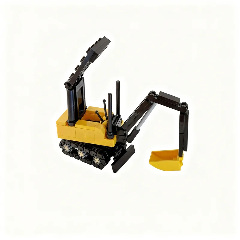 111pcs MOC Mini Excavator City Construction Model Building Blocks Toy Idea Brick Christmas Gifts Education Kids Birthday