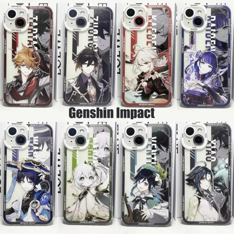 

Case For Xiaomi Redmi Note 13 Pro Plus 12S 10 11 12 13C 12C 9C 9A 9S K40 cover Game Cartoon Games Genshin Impact Wanderer