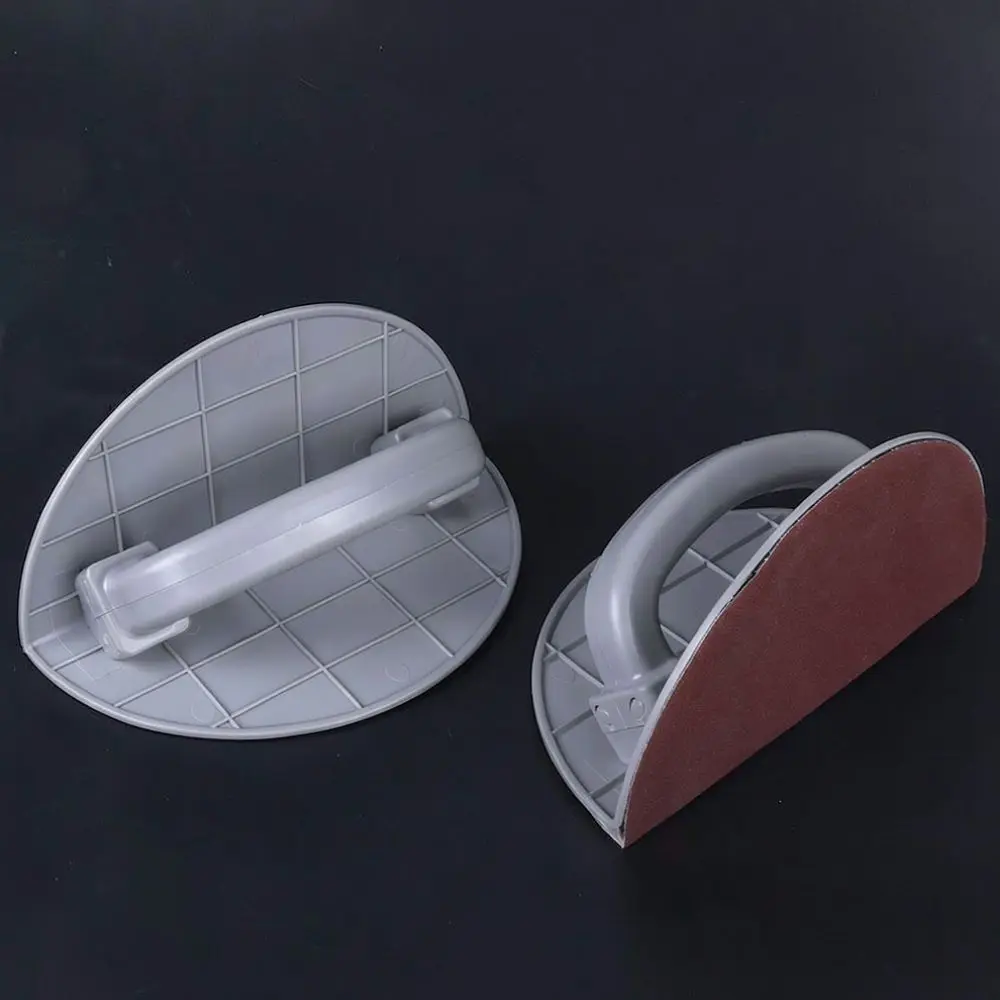 9 Inch Semi Circular Corner Sanding Block Tool Wall Plaster Polishing Holder Drywall Abrasive Pad Hand Sander For Home Reno