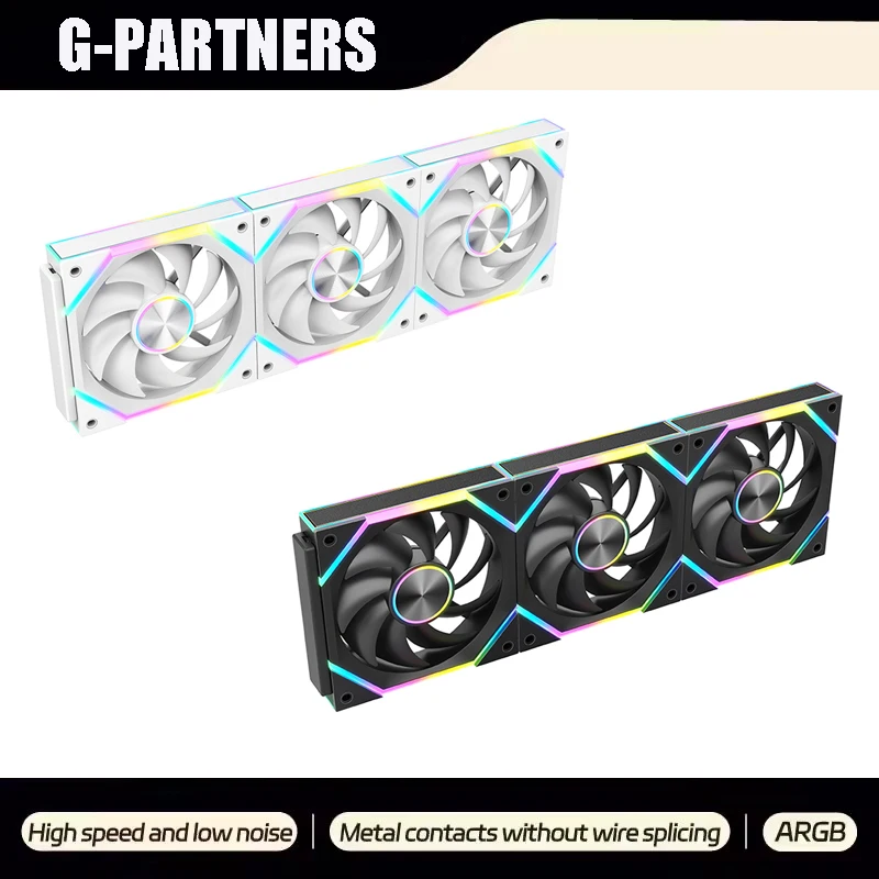 

Star Brick P1 Jungle Leopard Interstellar SE Building Block ARGB Fan Triple 12cm White Case 12025 Splicing Fan