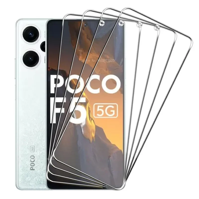 

4 шт., Защита экрана для Xiaomi POCO F5 Pro M5S X3 X5 Pro 5G X4 F4 GT X3 NFC F2 Pro X3 GT M5 C40 M4, закаленное стекло