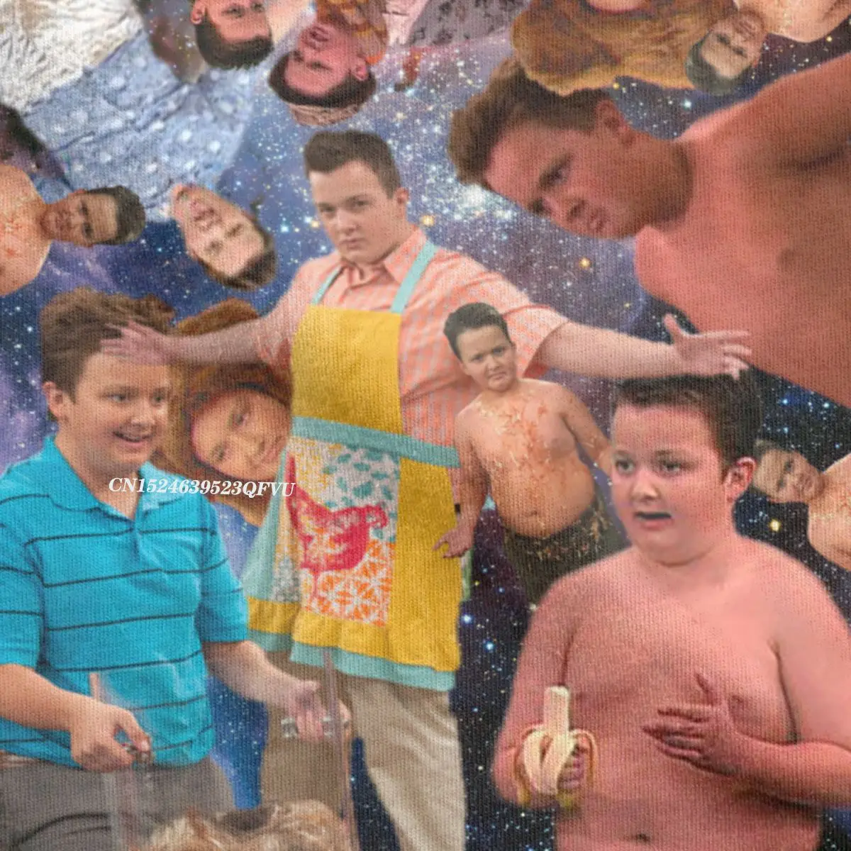 Nam Nữ Gibby Mô Icarly Meme In Cao Cấp, Chất Liệu Cotton 2022 Thời Trang Bông Tai Kẹp Cổ Tròn Áo Sơ Mi Cổ Điển Áo Thun