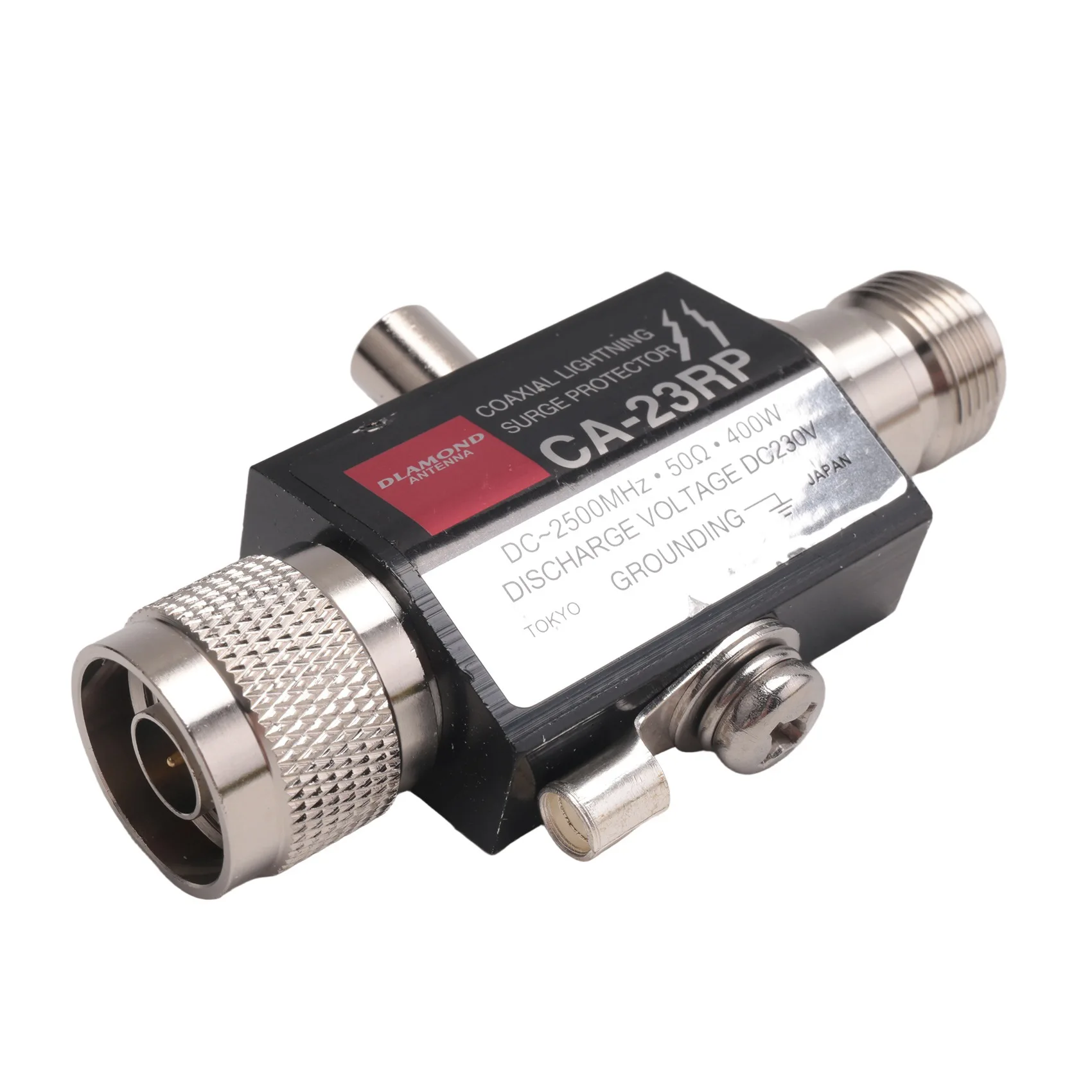 A96T 10X CA-23RP Lightning-Arrester Protector N Male To N Female Coaxial Radio Repeater Antenna Surge Protector