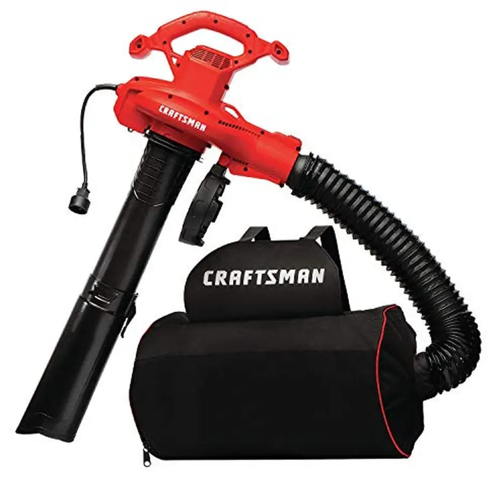 

Electric Leaf Blower Vacuum Mulcher 260 MPH 12A Powerful Motor 450 CFM Backpack Collection CMEBL7000