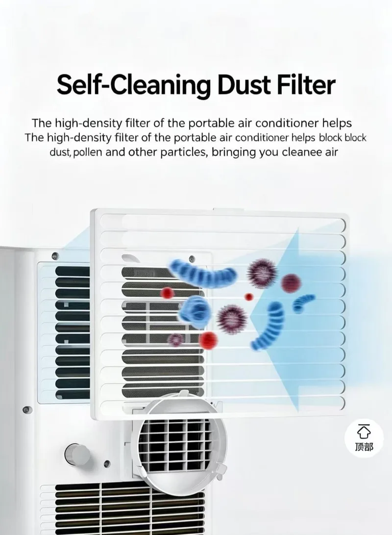 Portable Mobile All In One Air Conditioner No Outdoor Unit Free Installation Compressor Cooling Small Personal Cold Fan For Home