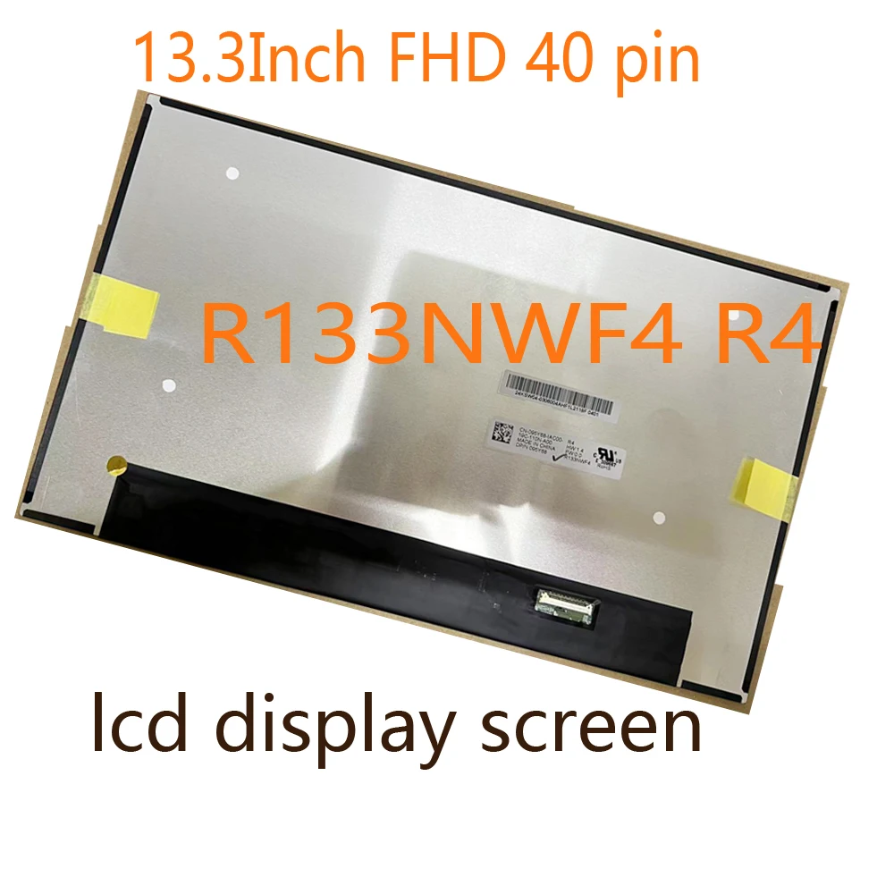 Panel de pantalla lcd de 13,3 pulgadas, matriz 72% NTSC EDP, 40 Pines, R133NWF4 R4