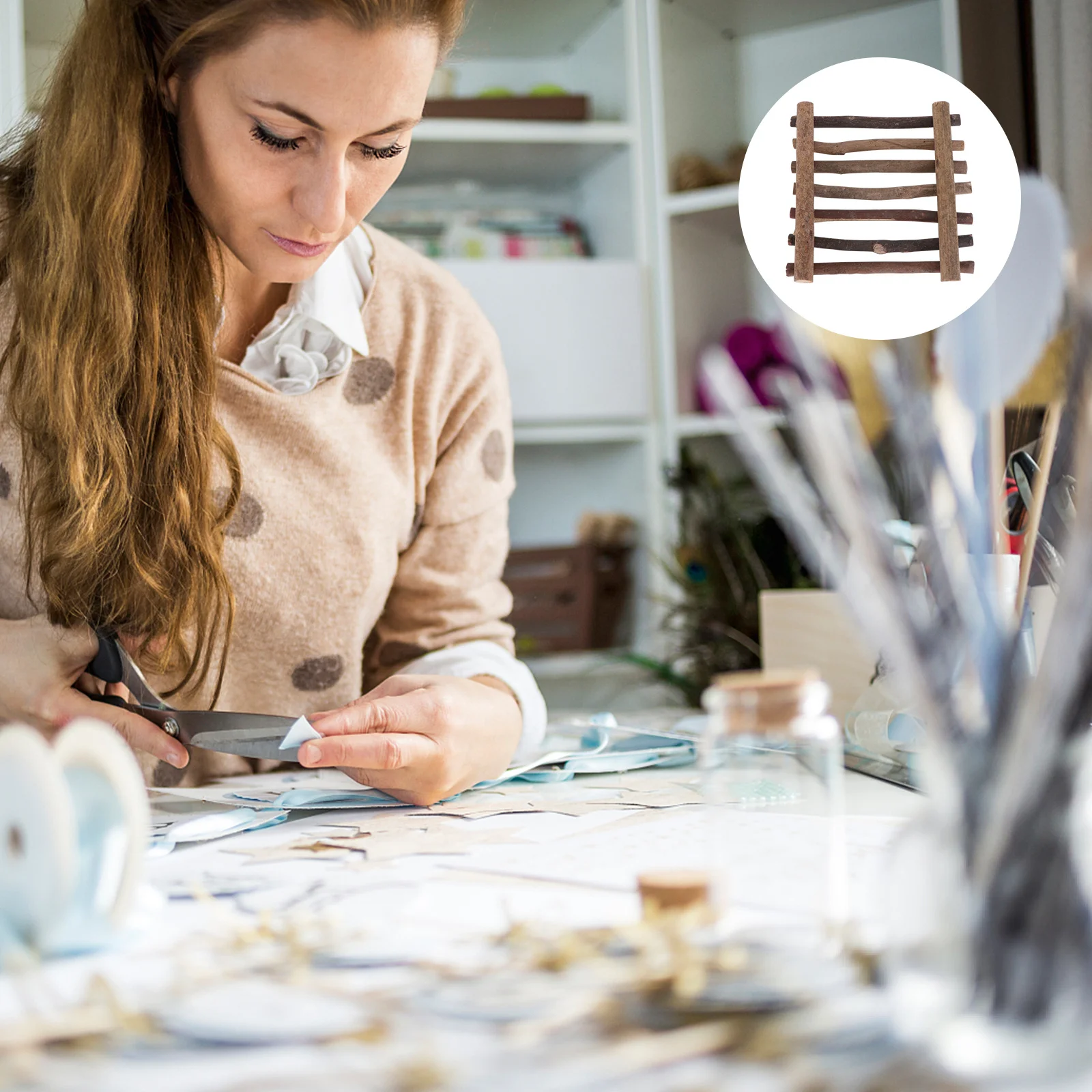 

5 шт. деревянные палочки натуральный светло-коричневый гладкий полированный материал премиум-класса «сделай сам» для рукоделия орнамент Декор ремесленные проекты