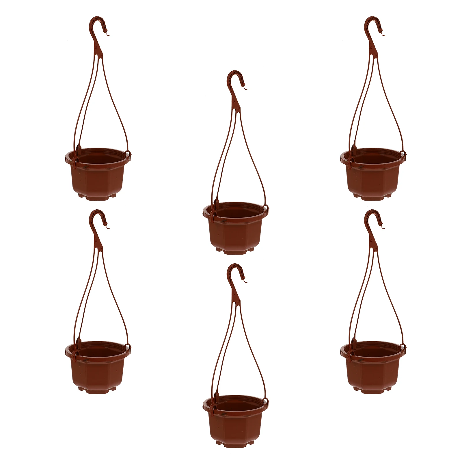 

6 Sets Chlorophytum Pot Plastuc Hanging Planter Plastic Planters Indoor Pots Nursery for Plants Outdoor Small Wall