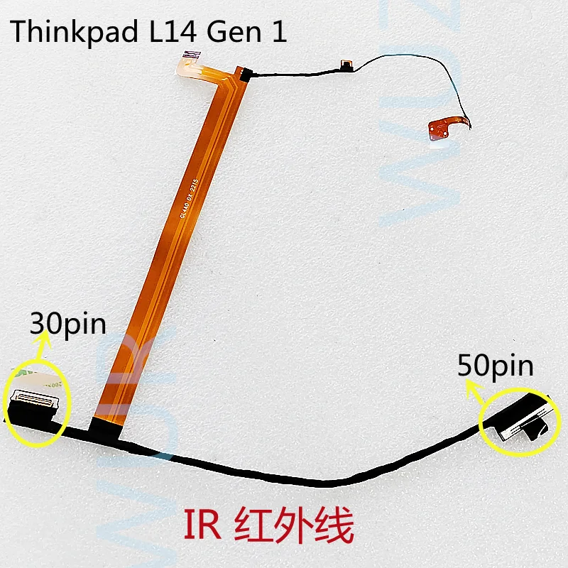 New Original Laptop   For Lenovo Thinkpad l14 Camera Cable Ir Infrared Flat Screen Cable DC02C00KZ00