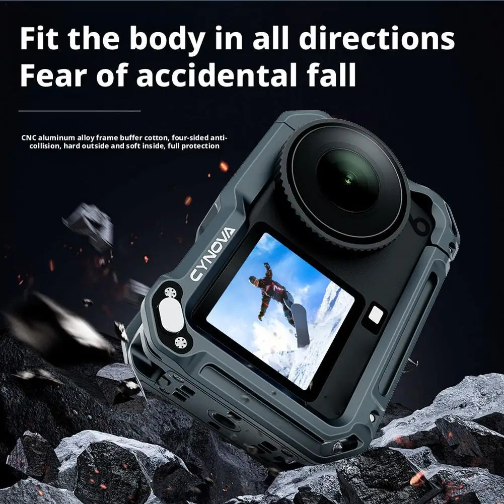 

Metal Rabbit Cage for dji Action 6 Aluminum Alloy Quick Release Protective Frame Action Camera Accessories for dji Action 6