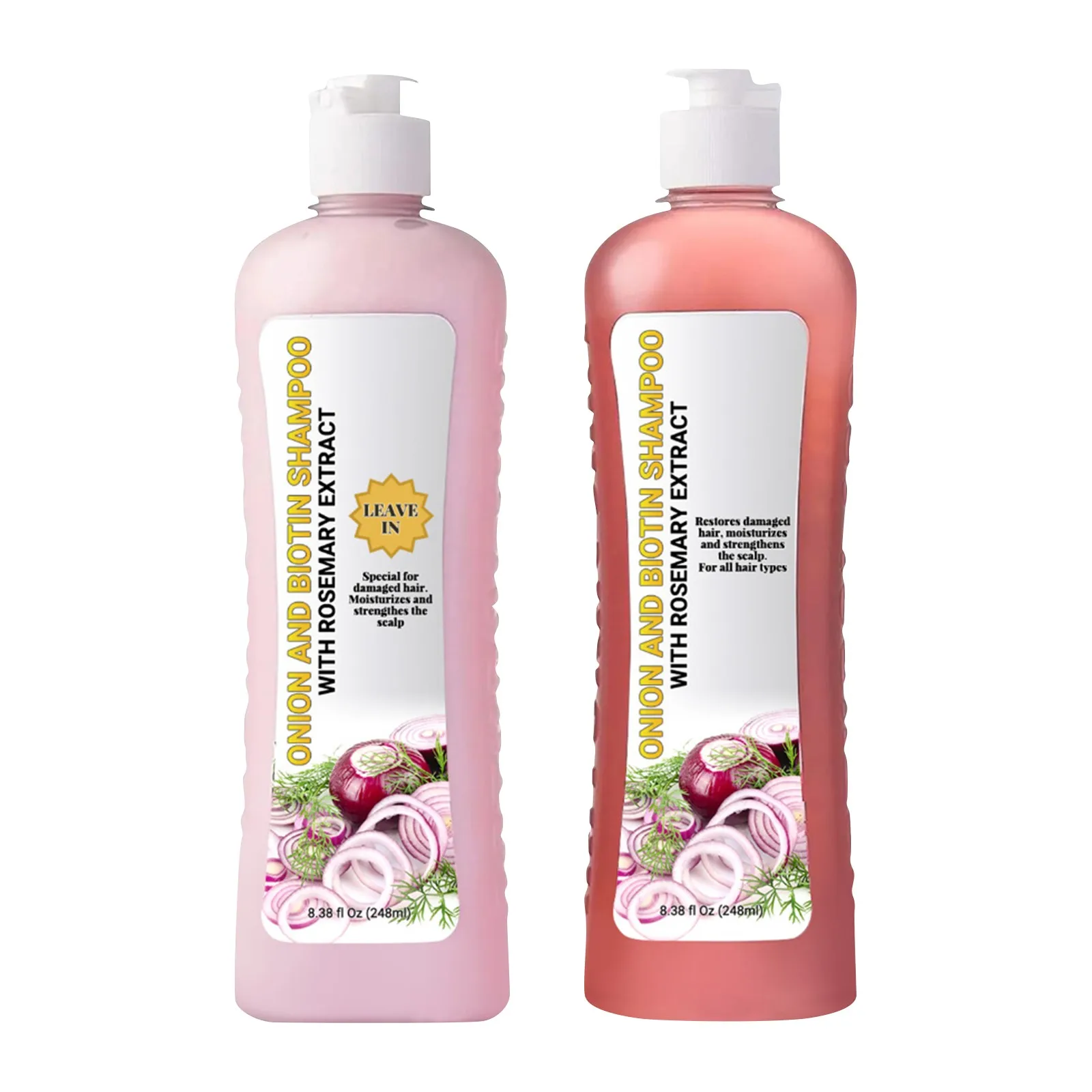 Champú y tratamiento de biotina y Romero para el cabello, acondicionador antichampús de silicona, 496ml