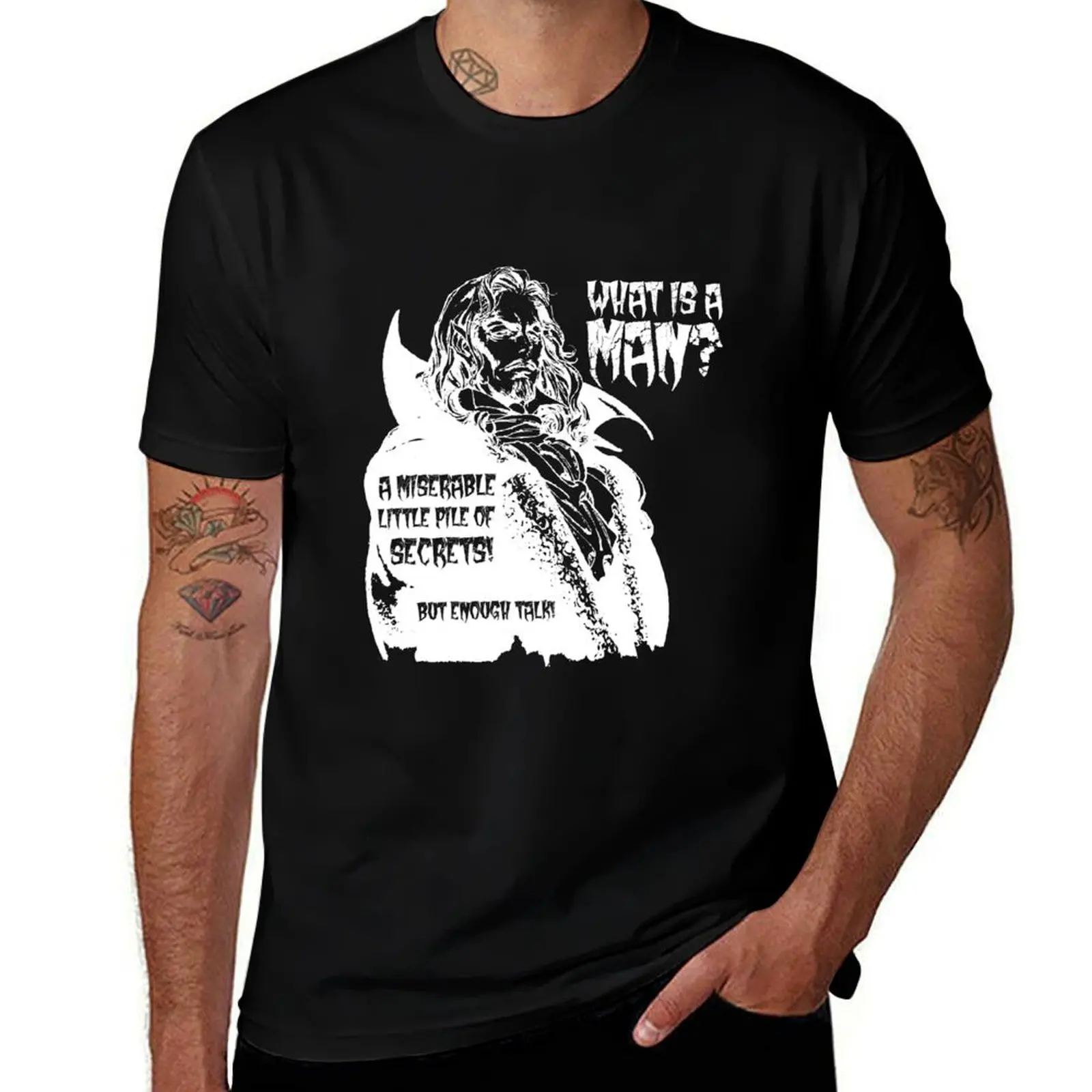 

Castlevania Dracula - What is a man T-Shirt Aesthetic clothing graphics fashion shirts boys animal print funny t shirts men
