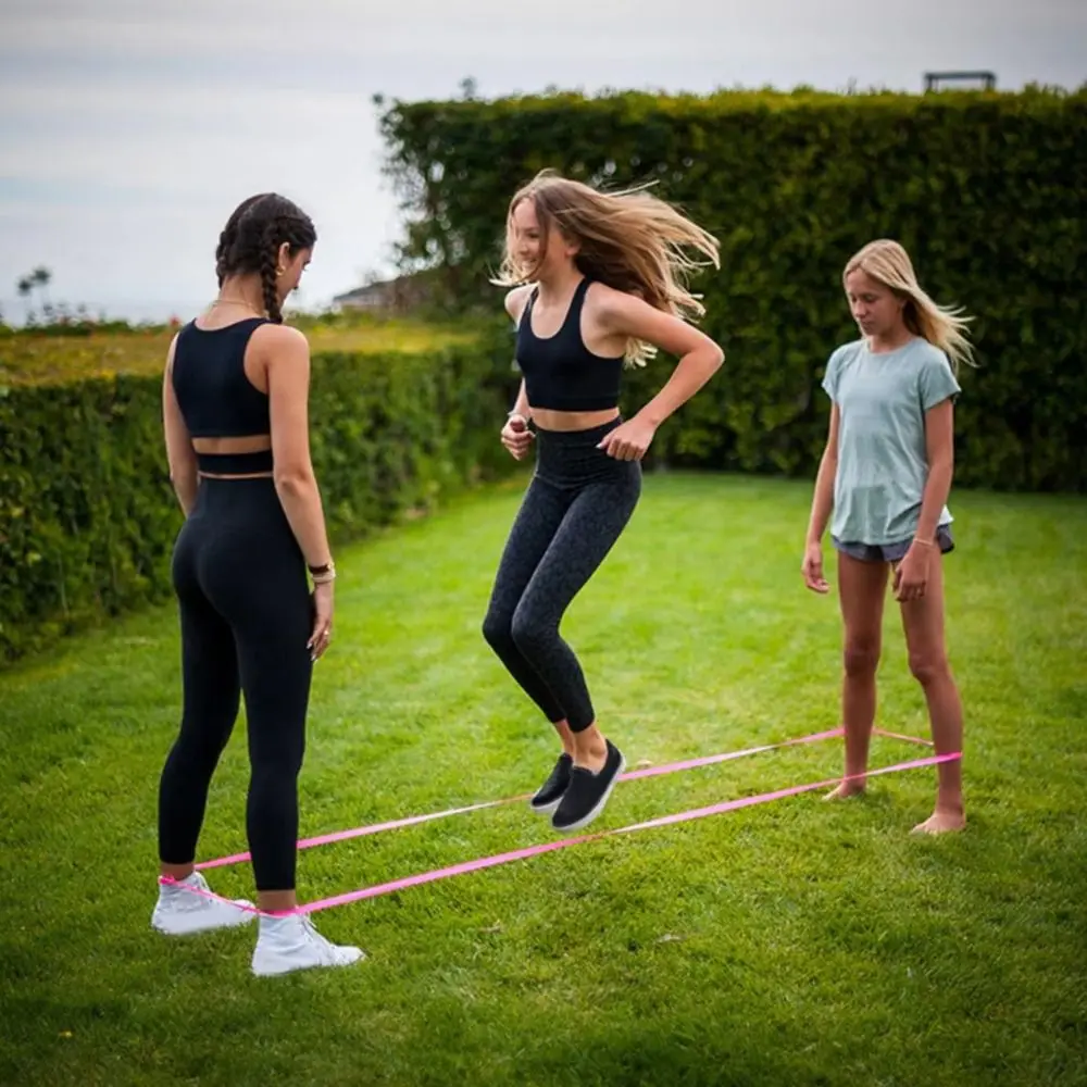 Highly Elastic Chinese Jump Rope 300cm Long Gradient Color Skipping Rope Reaction Abilities Sports Group Jump Rope for Games