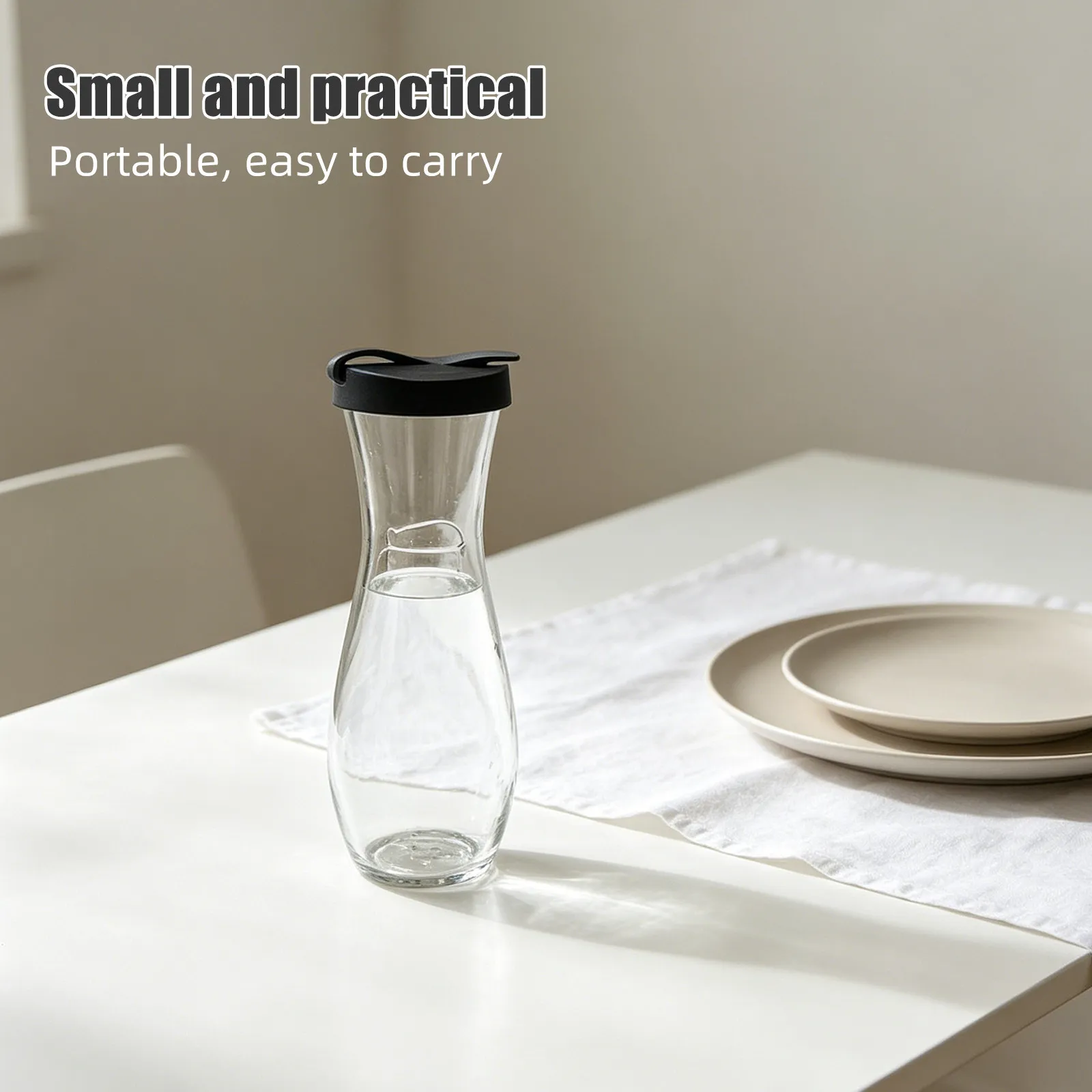 Silicone Replacement Lids 2 Pack Leakproof Airtight Covers for Glass Cruets Oil Vinegar Dressing