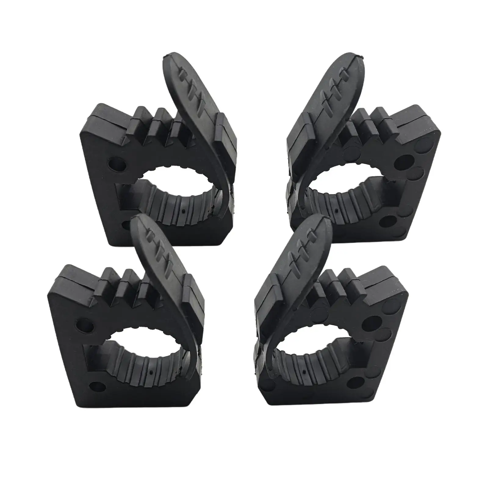 4x Generic Quick Release Rubber Clamp Mount Kit Tool Organizer Parts Easy to Install Car Accessories Tool Handles for RV