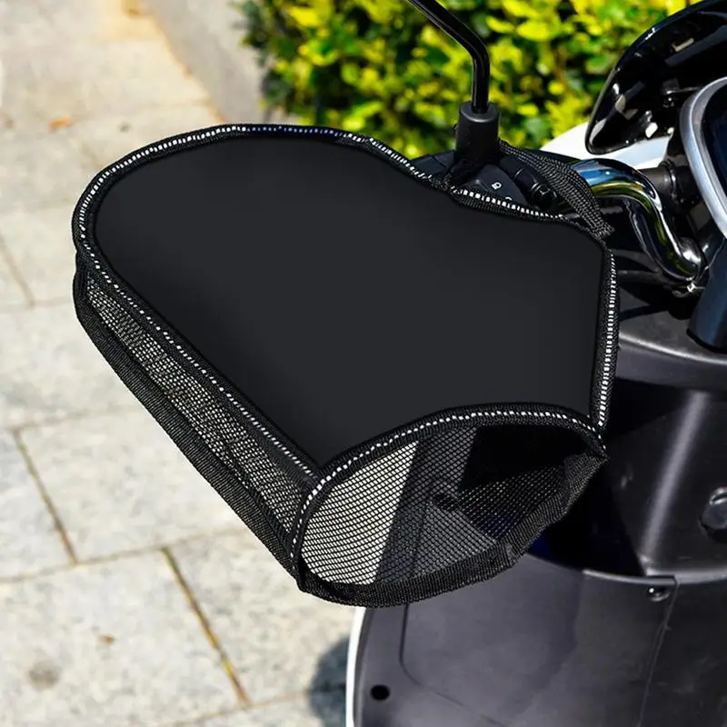 

Motorcycle Handlebar Muffs Summer Sun Protection Gloves With Reflective Strip Breathable Waterproof Oxford Mesh Riding Gloves