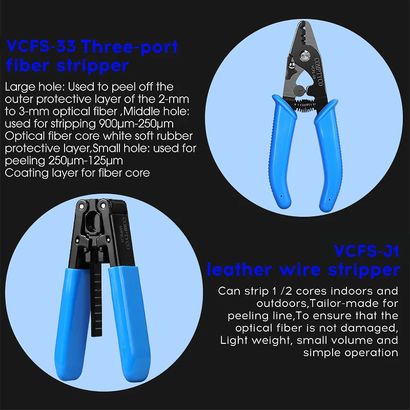 COMPTYCO Fiber Optic Tool Kit 30mW Visual Fault Locator FTTH Tools Fiber Power Meter Optical Bag AUA-X5 Fiber Cleaver image 5