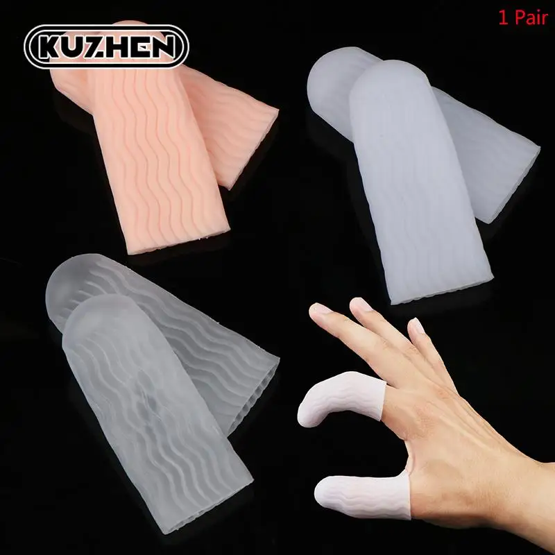 Silicone Finger Protector Sleeve Cover Anti-cut Heat Resistant Finger Sleeves Great Cooking Kitchen Tools