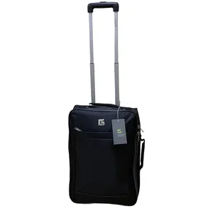 20 Inch Carry On Luggage, Foldable Lightweight Suitcase with Wheels & Telescopic Handle, Water-Resistant Oxford Travel Bag