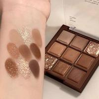 9 Colors Eyeshadow Palette Sweet Cool Girls Punk Smokey Black Grey Eye Shadow Palette Matte Eye Contouring Eye Makeup