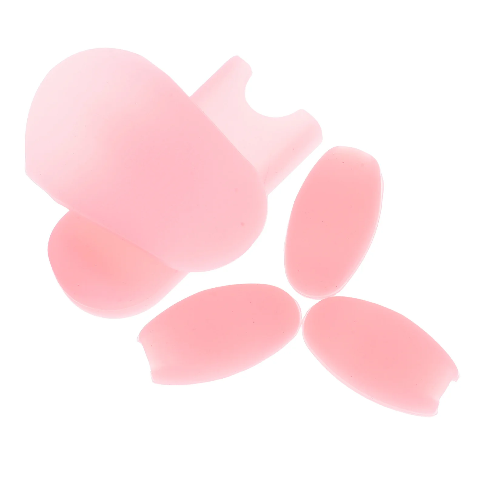 

5Pcs Silicone Saxophone Thumb Rest Cushions Comfortable Protective Cover Pink for Alto Tenor Soprano Universal Sax Accessories