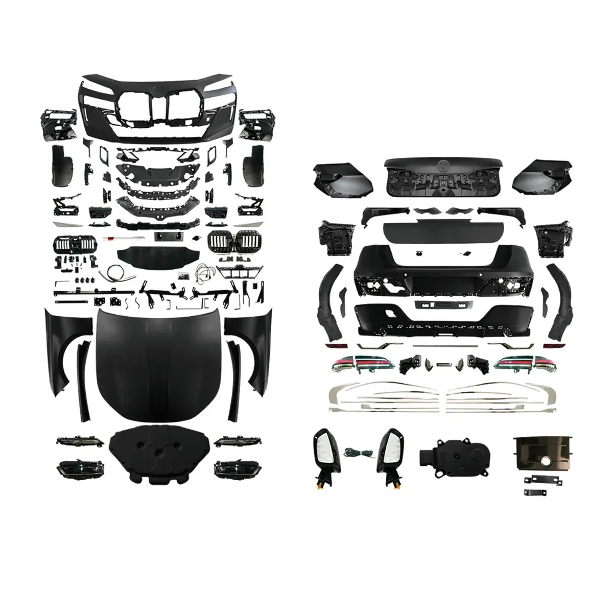 New Design Body Kit For BMW 7 Series F02 09-15 Upgrade To 2023 G70 Style Full Body Kit Parts System Exterior Accessories