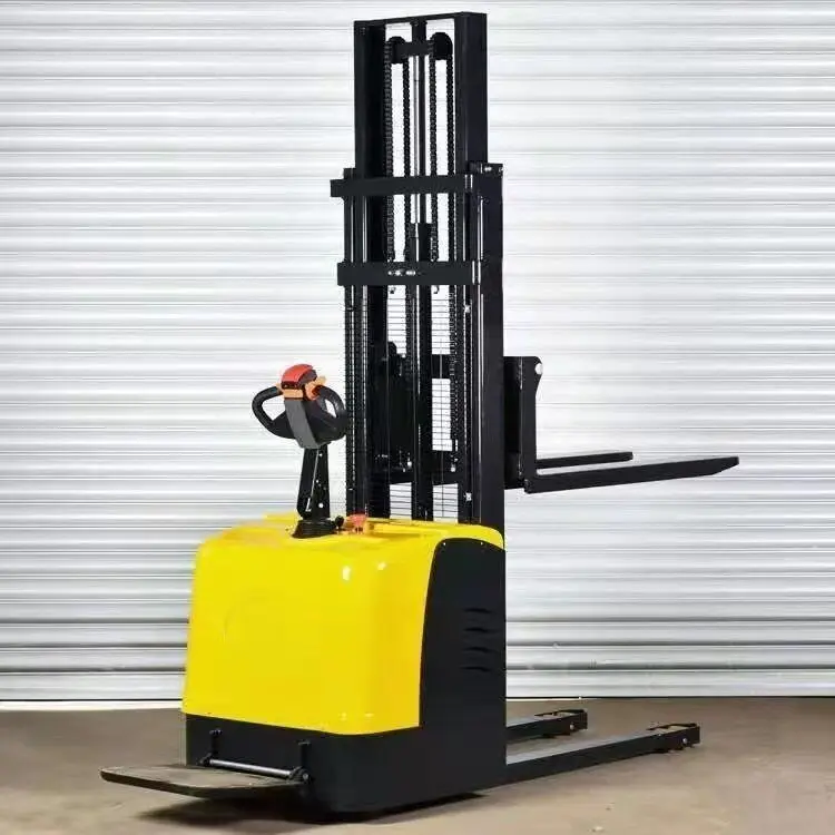 Straddle Leg Full Electric Stacker 2Ton 3m Lift Pallet Stacker Lithium Powered Factory Material Loading Unloading