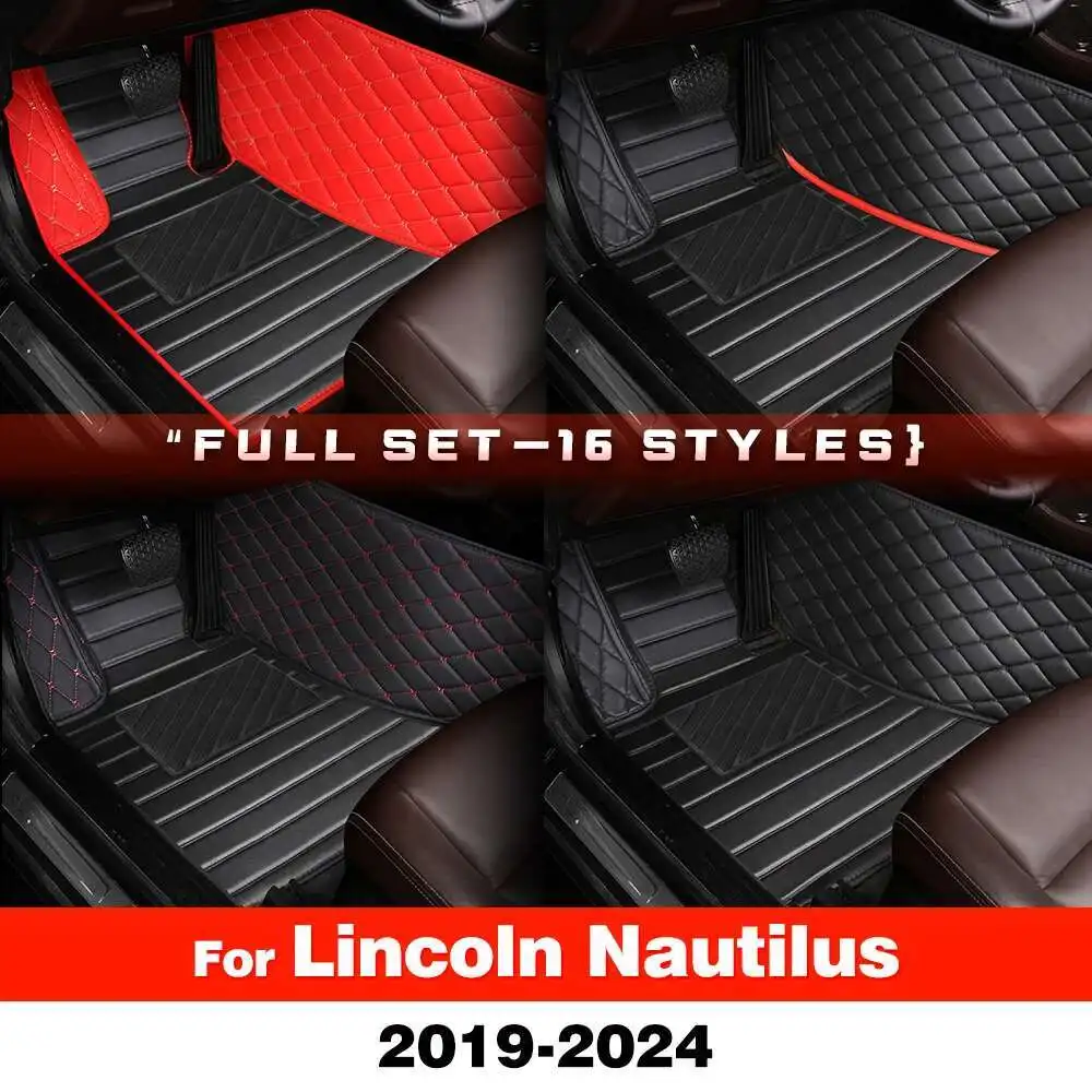 

For Lincoln Nautilus 2019-2024 2023 2022 2021 2020 Custom Car Floor Mat Trunk Mat Automobile Carpet Cover Interior Accessories