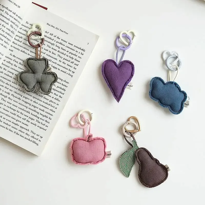 

1PCS New Korean Ins Cute Fruit Cloud Fabric Keychain Pendant Bag Pendant Mobile Phone Pendant Accessories