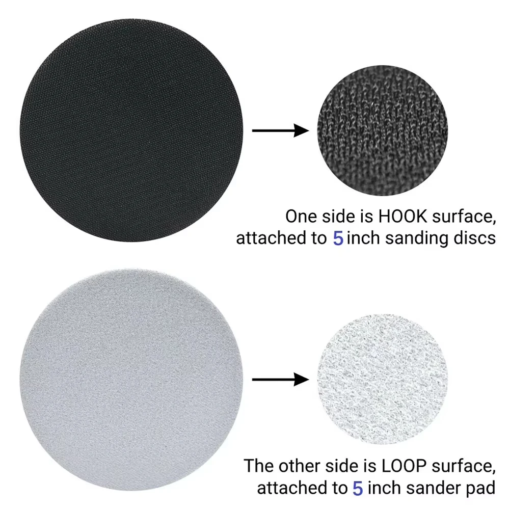 2Pcs Interface Pads 6 Inch Hook Loop Soft Sponge Cushion Buffer Backing Pad for Orbital Sander Automotive Woodworking Polishing
