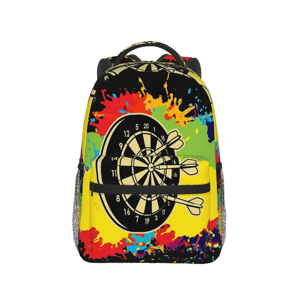 Darts Players Bullseye Target Shooting Sport Student Backpack School Bag Hiking Travel Daypack Fashion Bookbag Shoulder Bags