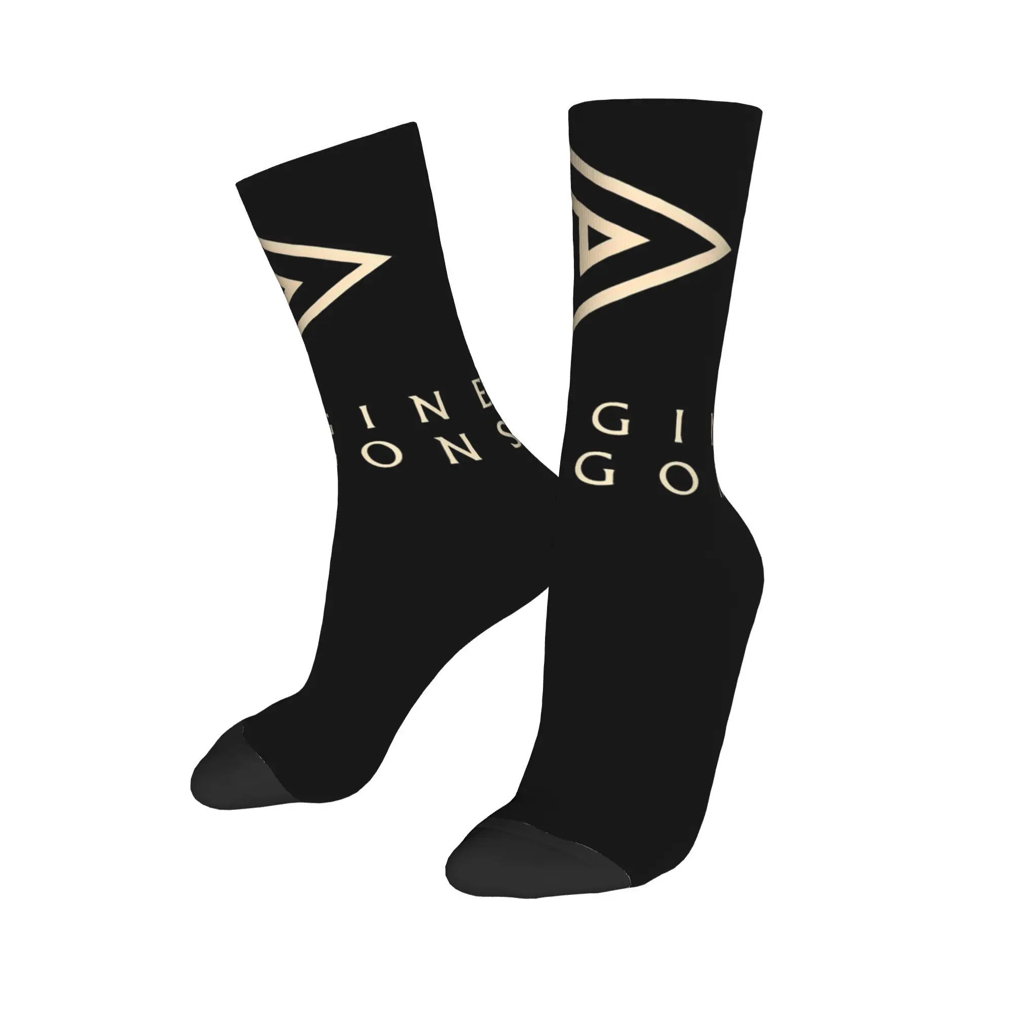 Lässige Unisex-Crew-Socken stellen sich Drachen-Rockband-Merchandise-bequeme atmungsaktive Socken im Hip-Hop-Stil vor