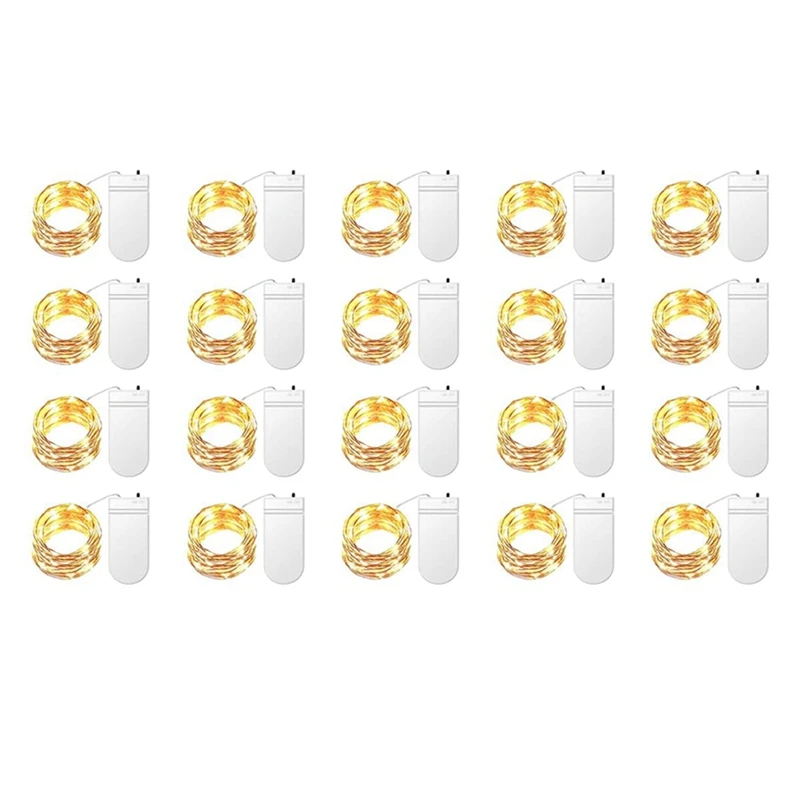 

Fairy Lights Starry Lights Battery Operated 3.3Ft 20LED Fit For Mason Jars Christmas, Warm White