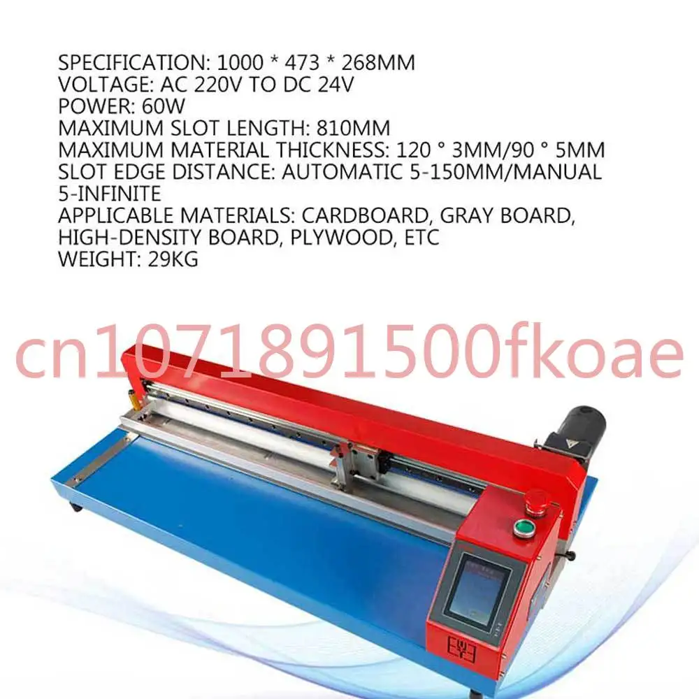 81cm Electric Cutting Slotting Machine Gray Board Cardboard Auto  Proofing  V-groove Grooving