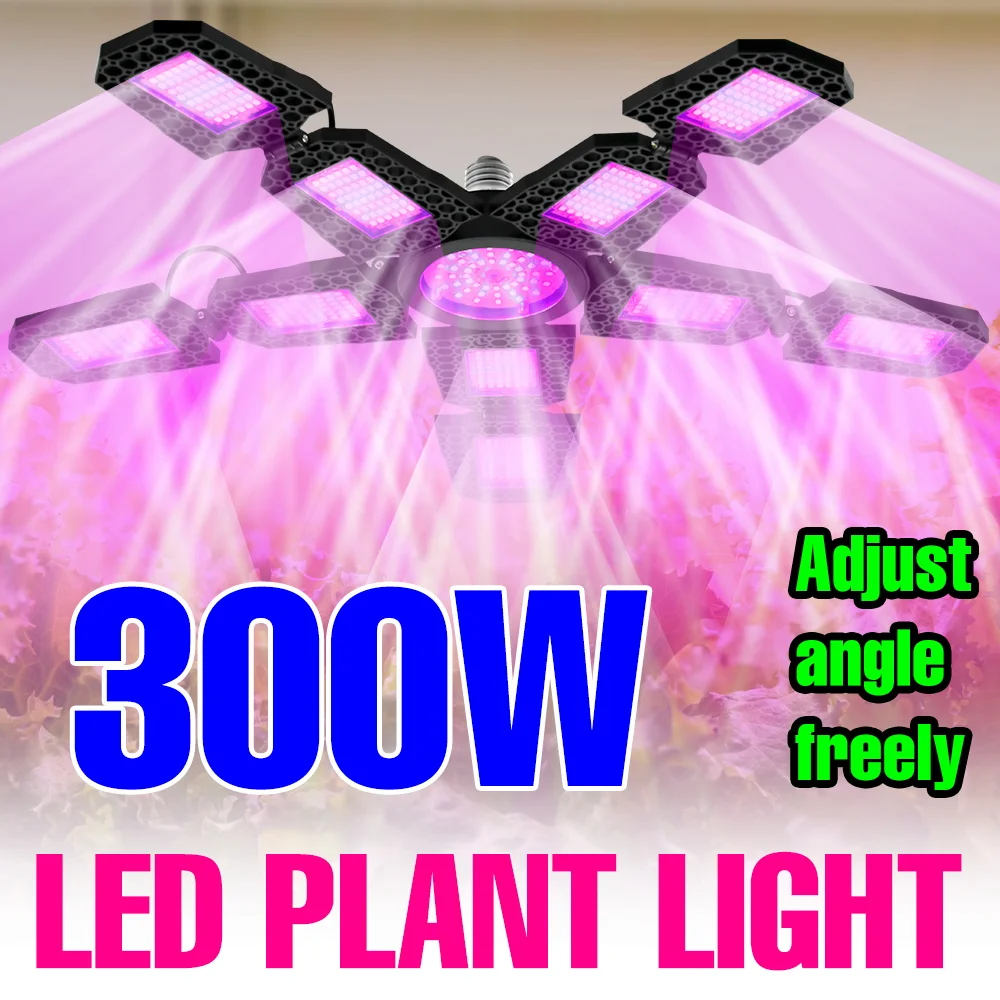 

300W LED Plant Grow Light Bulbs Full Spectrum 220V Greenhouse Hydroponic Cultivation Lamp Indoor Potted Seedings Fill Lighting
