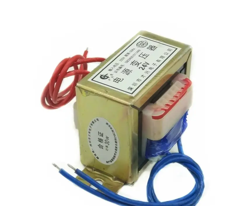 EI-30W Type 30W Transformer 220V to 24V 30W 1.25A Power Transformer EI66-28 AC24V