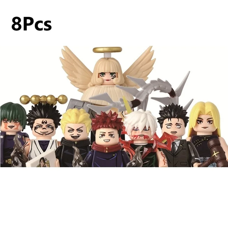 WM6200 WM6201 WM6202 Itadori Yuji Jujutsu Kaisen Set Building Blocks Mini Action Figure Toys