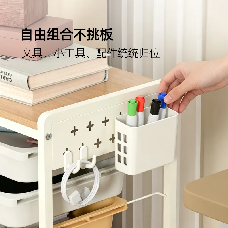 Multi-layer shelf, drawer type storage rack, floor-to-ceiling removable living room