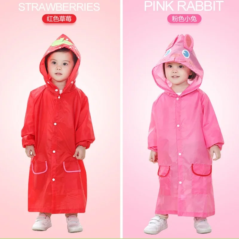 Kids Raincoat Cartoon Animal Style Outdoor Waterproof Kids Raincoat Boys Girls Rainwear Baby Raincoat Children Rain Coat