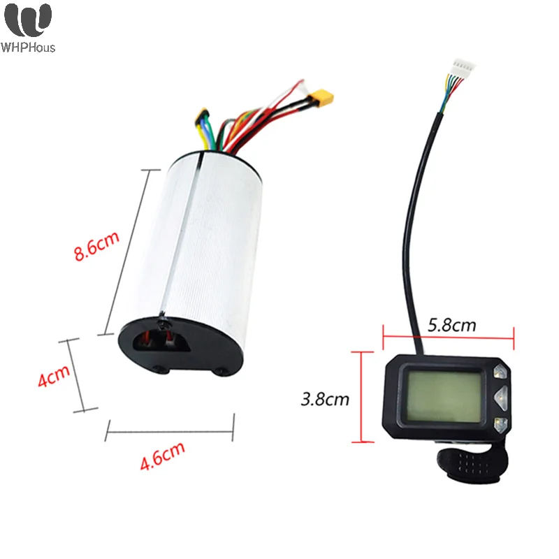 Imagem -06 - Folding Display Controlador Scooter Fibra de Carbono Bike Accelerator Acessórios 12a 24v 36v 250w 350w 55