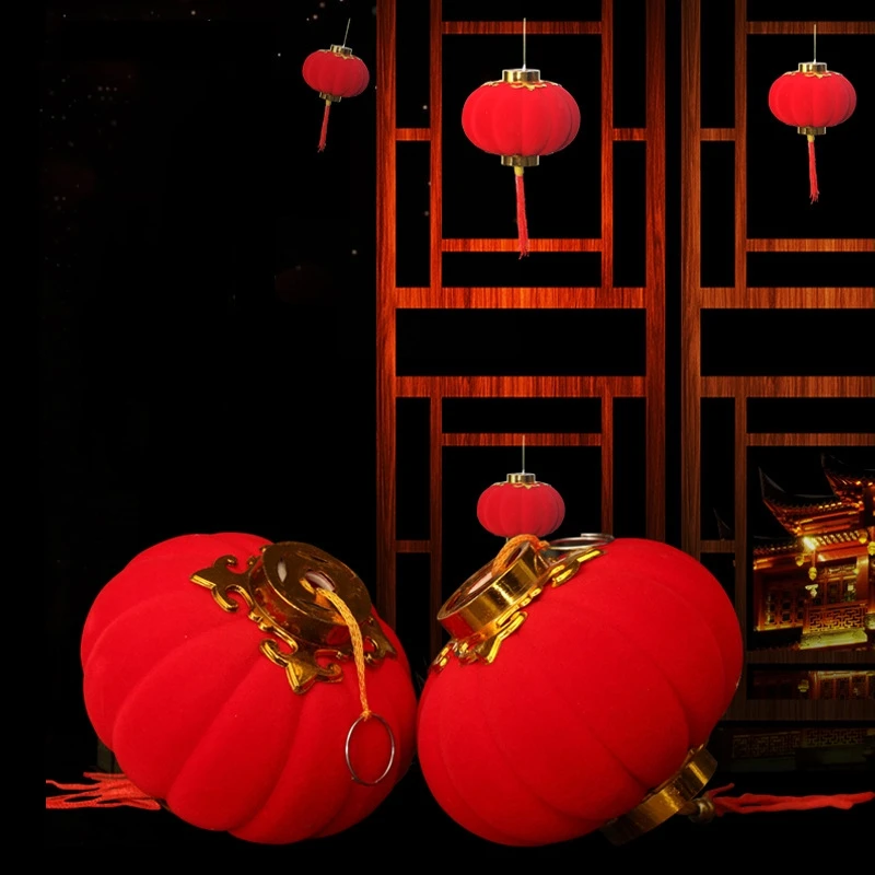 1 Stuks Kleine Lantaarns Opknoping Decoratie Chinees Nieuwjaar Huisdecoraties 2024 Maan Nieuwjaar Lantaarn Vorm Hanger Accessoires