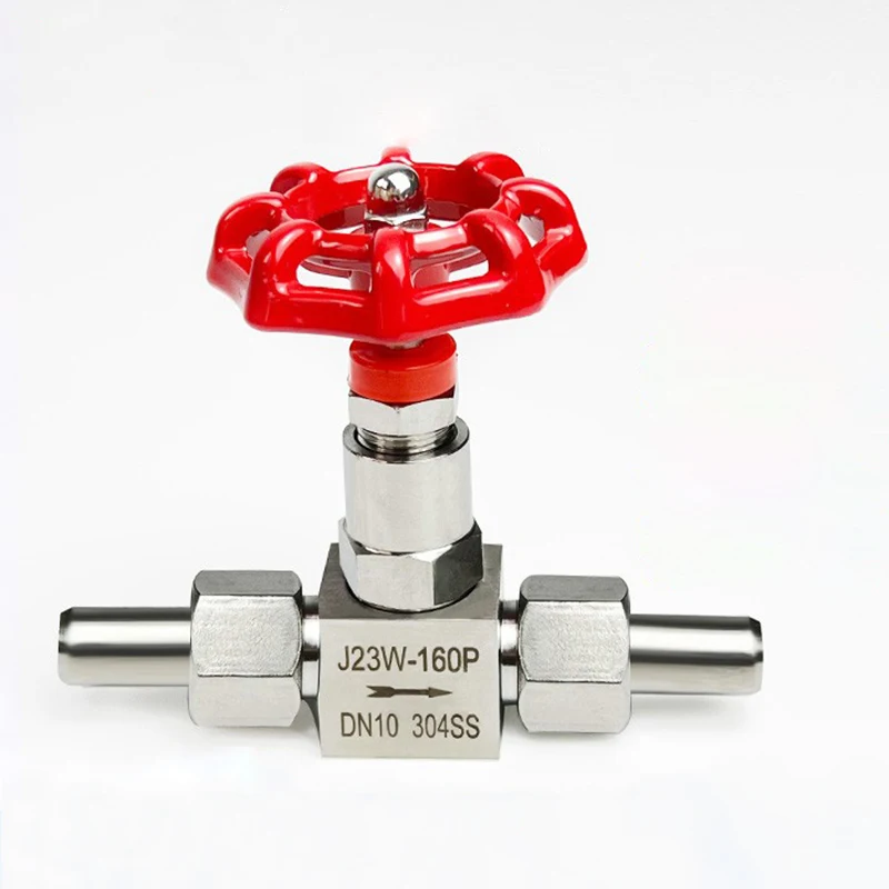 

1/4" 3/8" 1/2" 304 Stainless Steel High Pressure Globe Valve J23W-160P External Thread Welded Welded Needle Valve