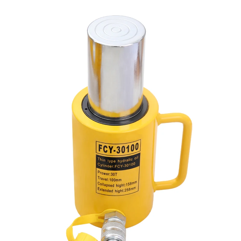 Long Type Hydraulic Cylinder FCY-30100 Hydraulic Jack with 30T Output, 100mm Piston Stroke