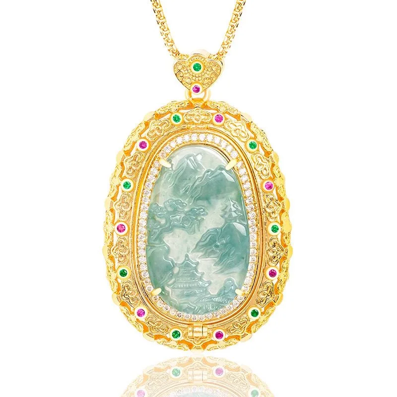 925-silver-burmese-emerald-jade-blue-water-ice-seed-landscape-pendant-jadeite-amulets-fashion-natural-jewelry-gifts-men-women