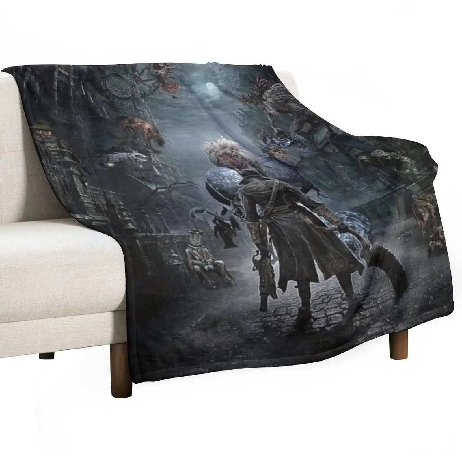 Bloodborne Throw Blanket manga Loose halloween Blankets