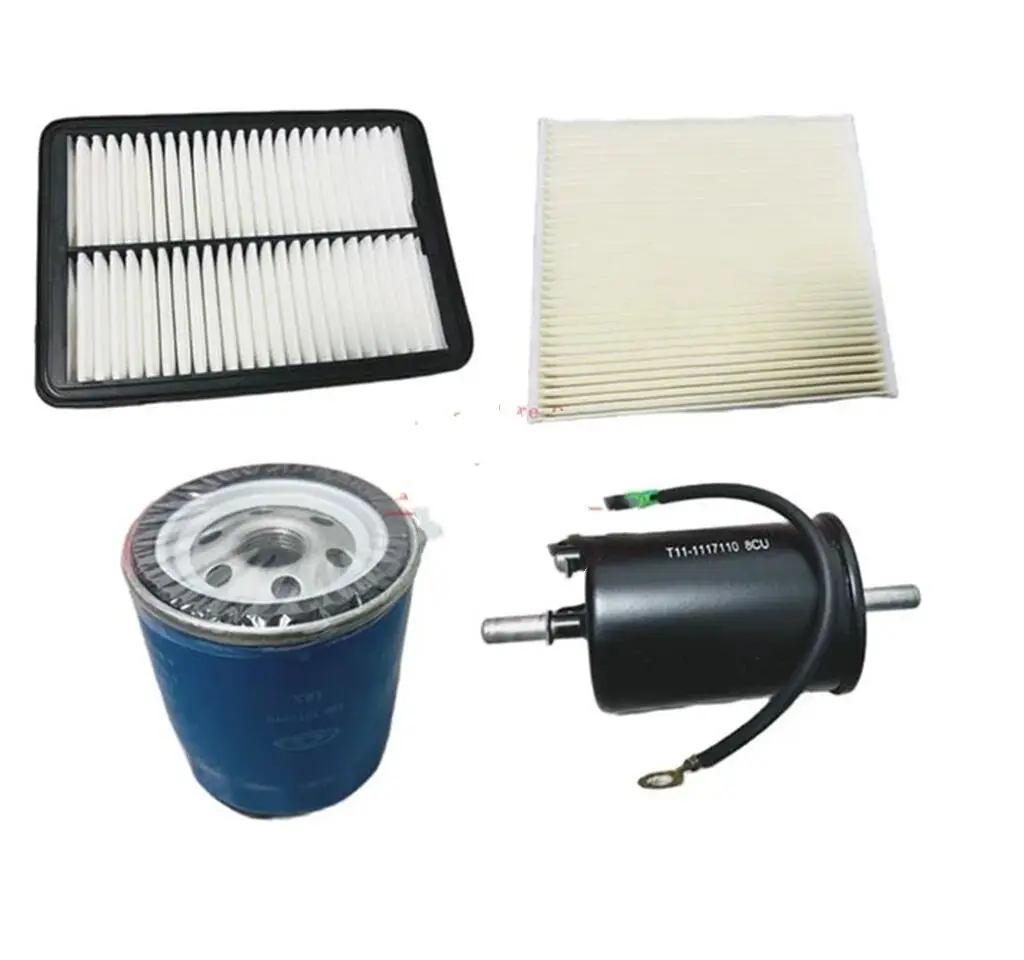 

4pcs/lot Filter Set For Chery Jetour X70 X70S Air Filter Fuel Filter Oil Filter A/C Cabin Filter T15-1109111 F01-8107048