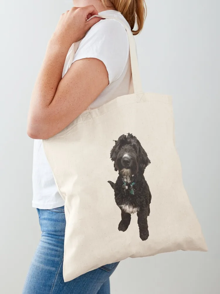 remi the bernedoodle (bernese mountain poodle dog) Tote Bag women bag sacs de shopping Women's shopping bag